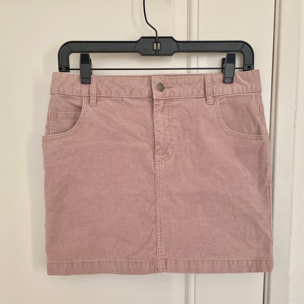 BDG Pink Jean Skirt